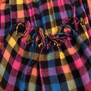 Neon Checked Scarf